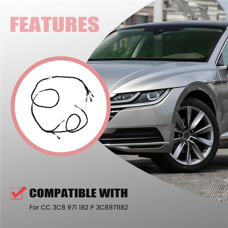 3C8971192C Car Rear Trunk Boot Cable Set For VW PASSAT CC 3C8 971 192 C-ABQF