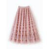 Cake Skirt Mesh Bustier Skirt Female Spring and Fall Temperament Layer Gauze Skirt Long Section High Waist Fluffy Skirt Pleated Long Skirt