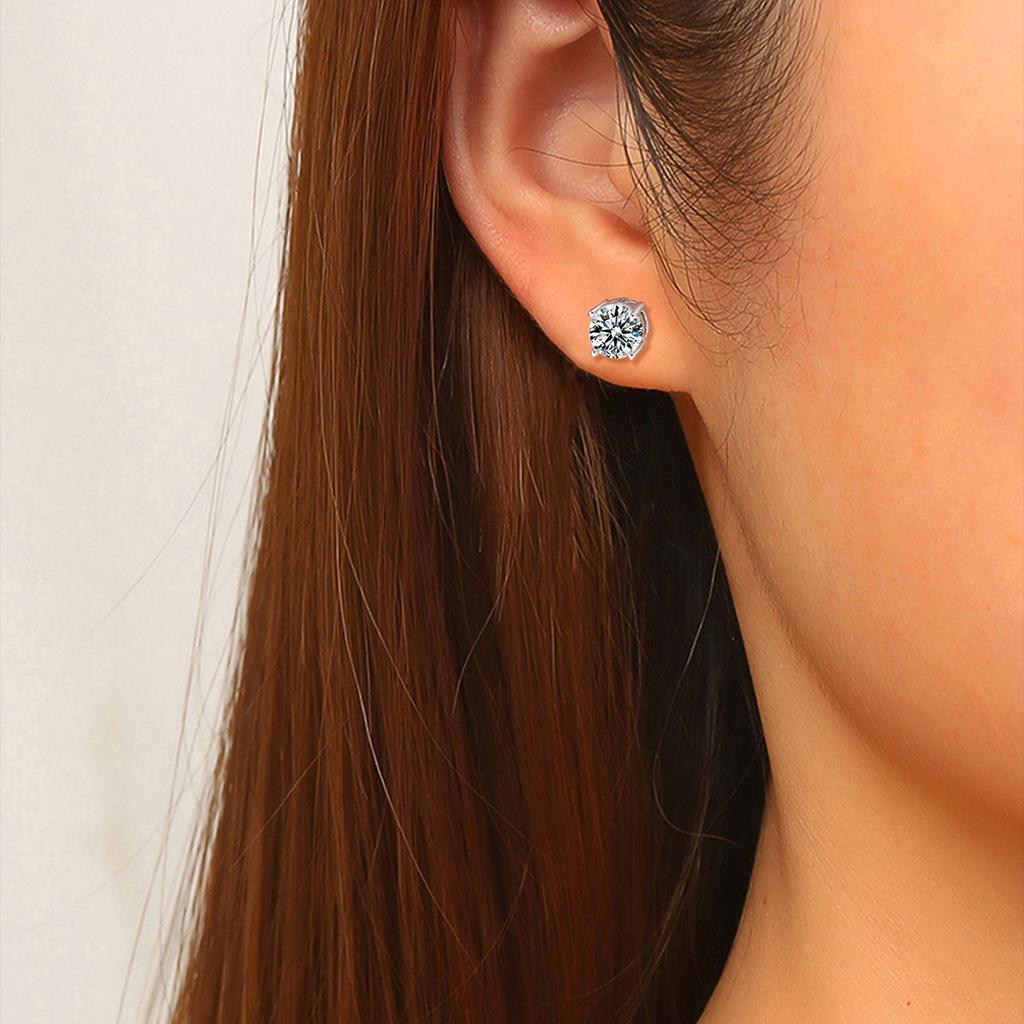 BLUEONE Moissanite stud earrings, fashion design, same style for men and women