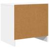 Nightstand White 45 X 34 X 44.5 Cm Engineered Wood