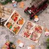 A set/12PCS Gingerbread Man Gnomes Wooden Pendants Home Table Decor for Home Xmas Tree Hanging Ornament New Year Gift