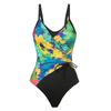 Large Size One-piece Swimsuit Women's Printed Tight Sexy