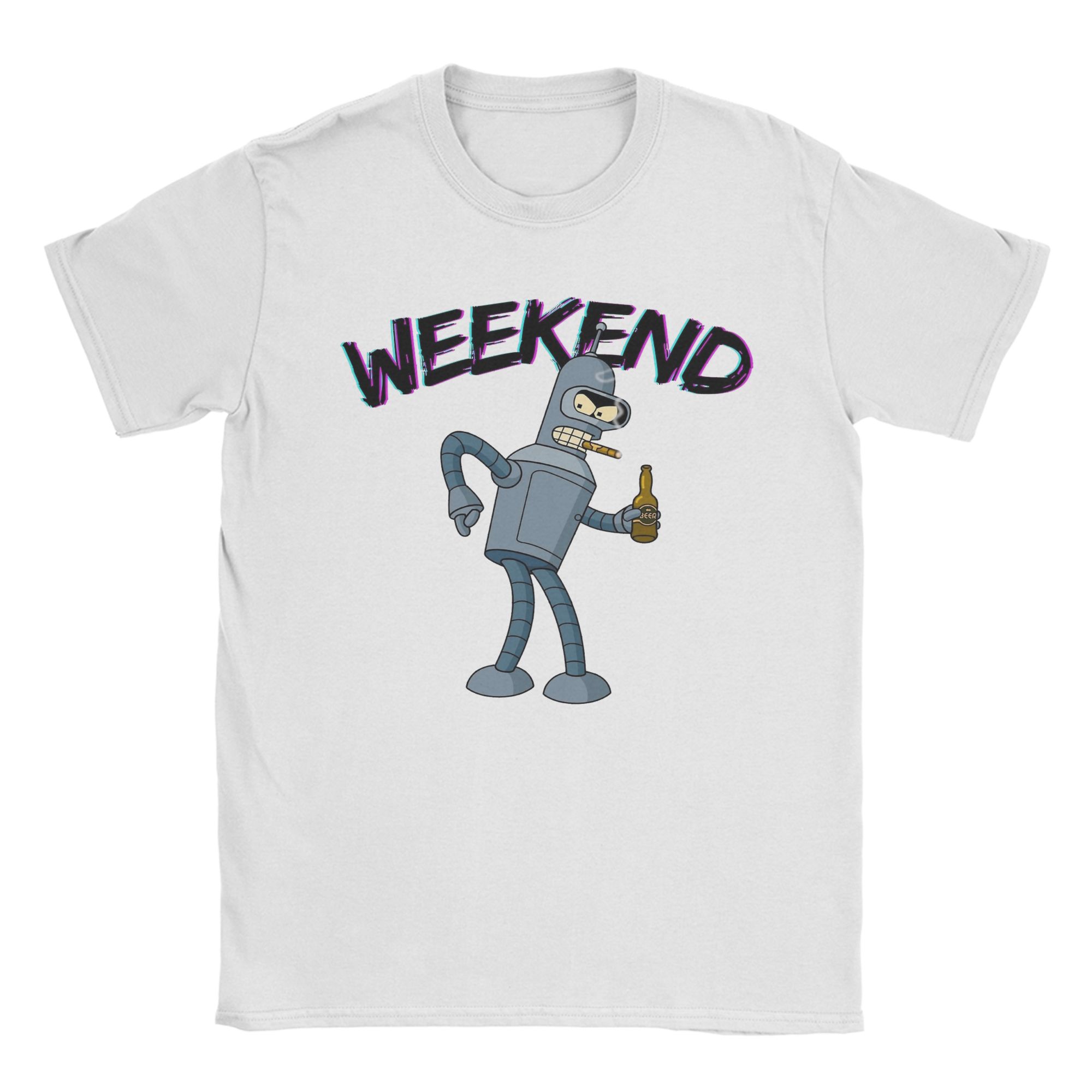 

New Arrival Futuramas Cartoon Comic T Shirt for Men Women Pure Cotton Tee Shirt Short Sleeve Clothing 4XL