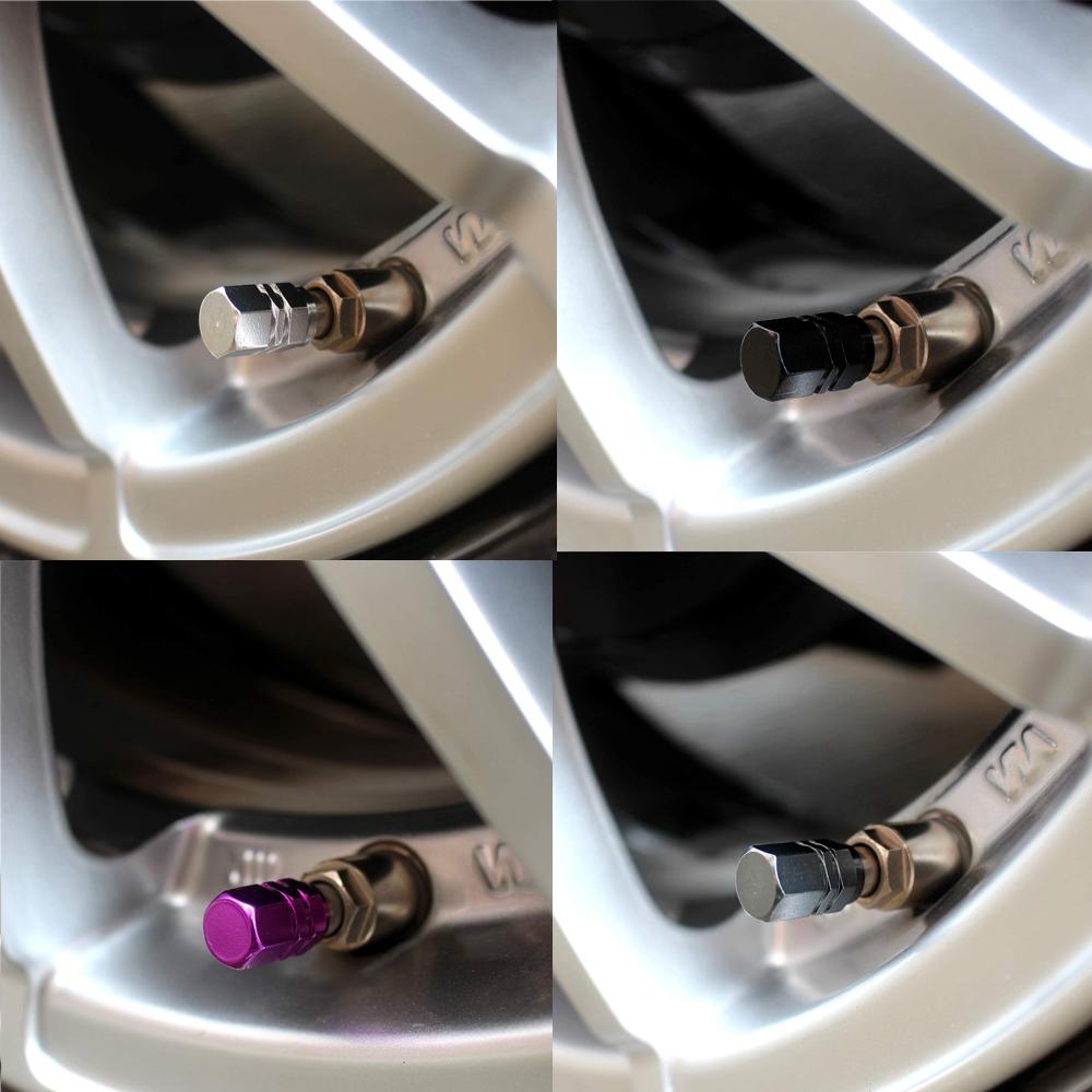 Aluminiumlegierung Auto Rad Reifen Ventilkappen Reifen Felgen Ventilschaftabdeckungen Auto Staubdichte Reifenkappe Für Autos Motorräder Lastwagen Fahrräder