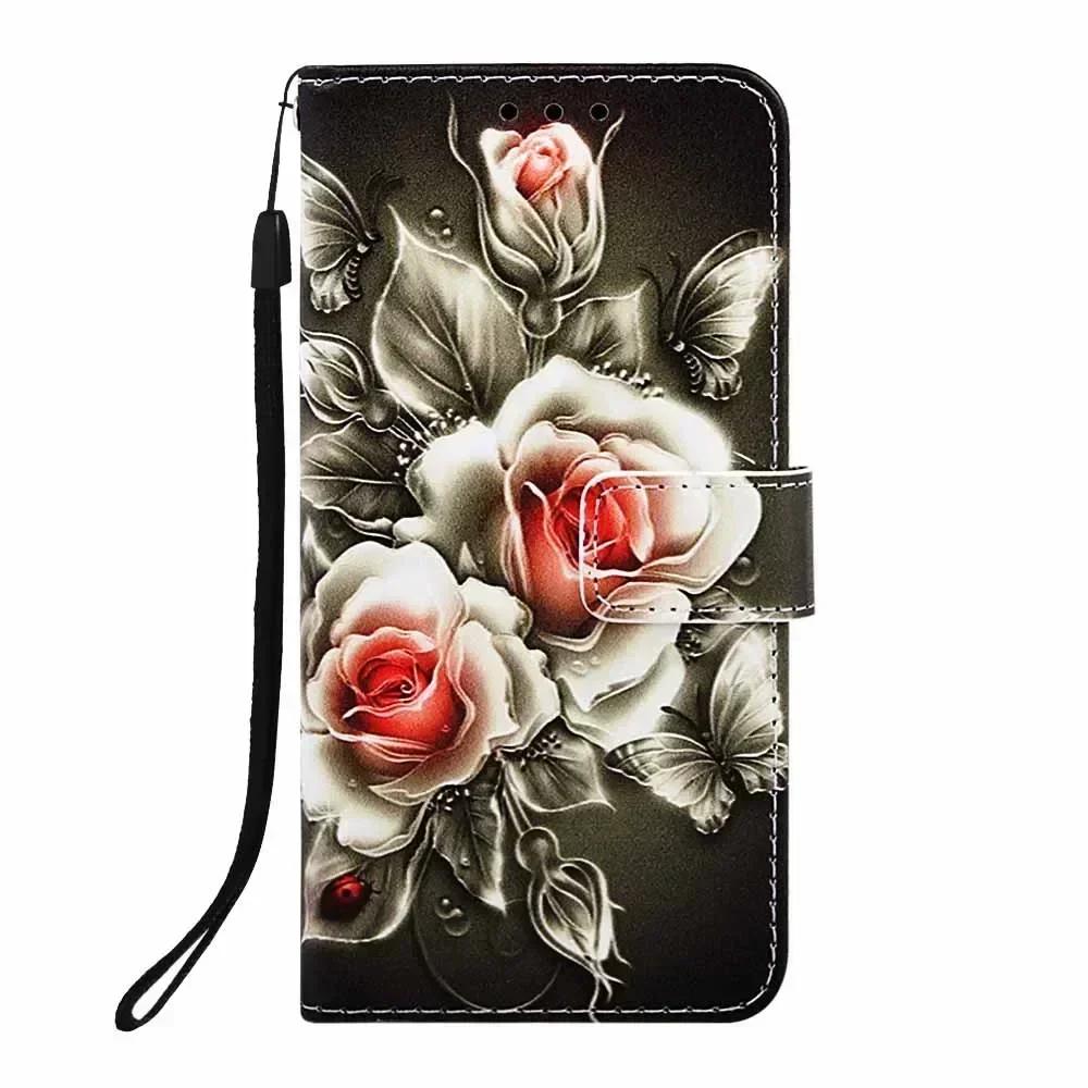 Cute Painted Leather Flip Phone Case on For vivo iQOO 15 Neo 11 Z10 Lite Z10X Z9X Z9 Turbo Z9S Pro Wallet Stand Book Cover Cards