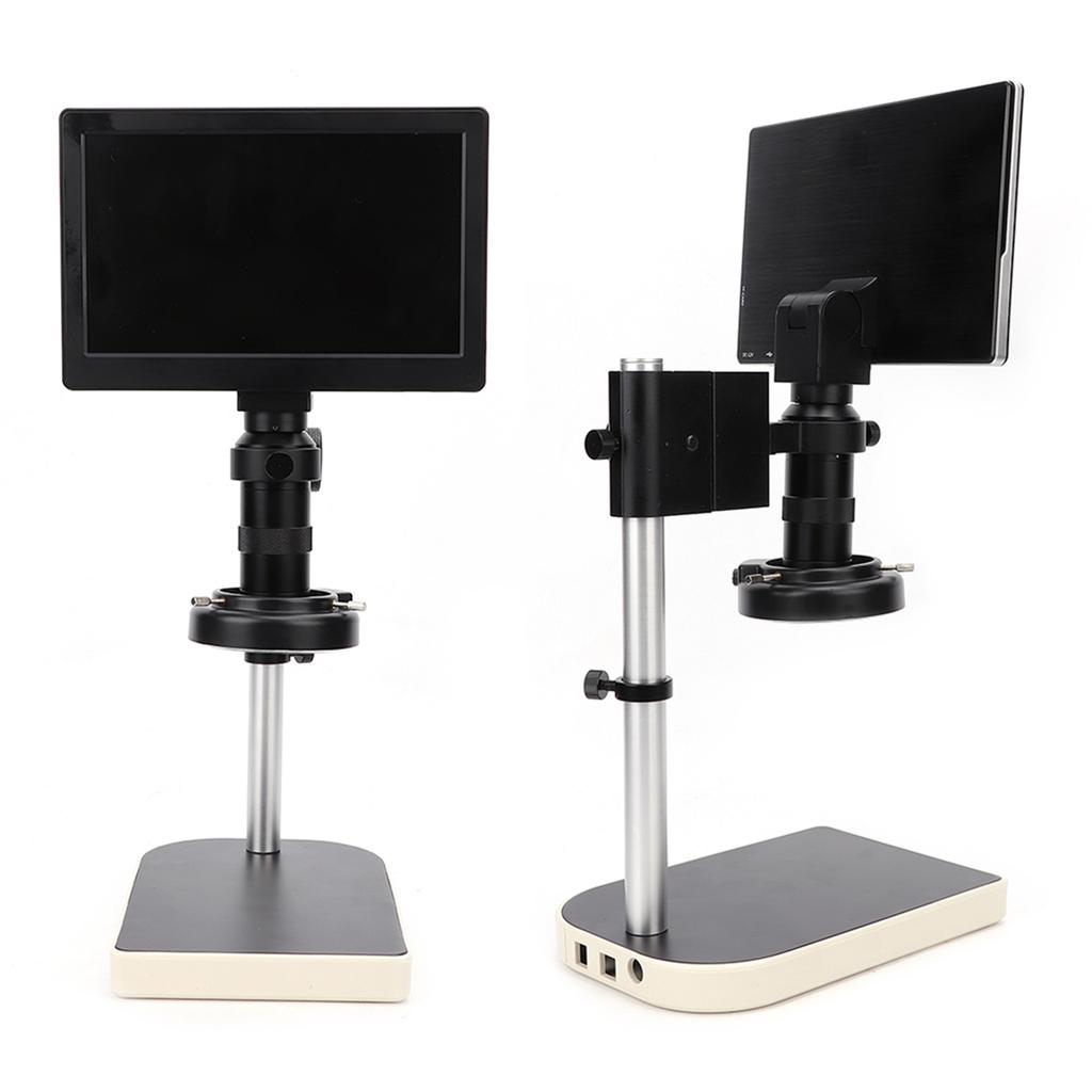 9 Inch Display 100X 2MP Industrial Digital Microscope Set with Bracket