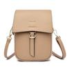 Oblique Span Bag For Mobile Phones Women'S Multi-Function Mini Bag Women'S Vertical Double-Layer Leather Mobile Phone Bag