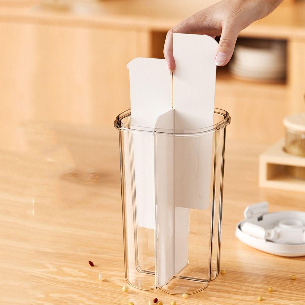 Large Capacity Grain Storage Container 4-Compartment Food Storage Box  Coffee