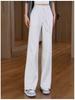 Meilade Winter 2025 Women's Slimming Plush Wide-Leg Drape Pants - Petite, Loose, Thickened Street Style