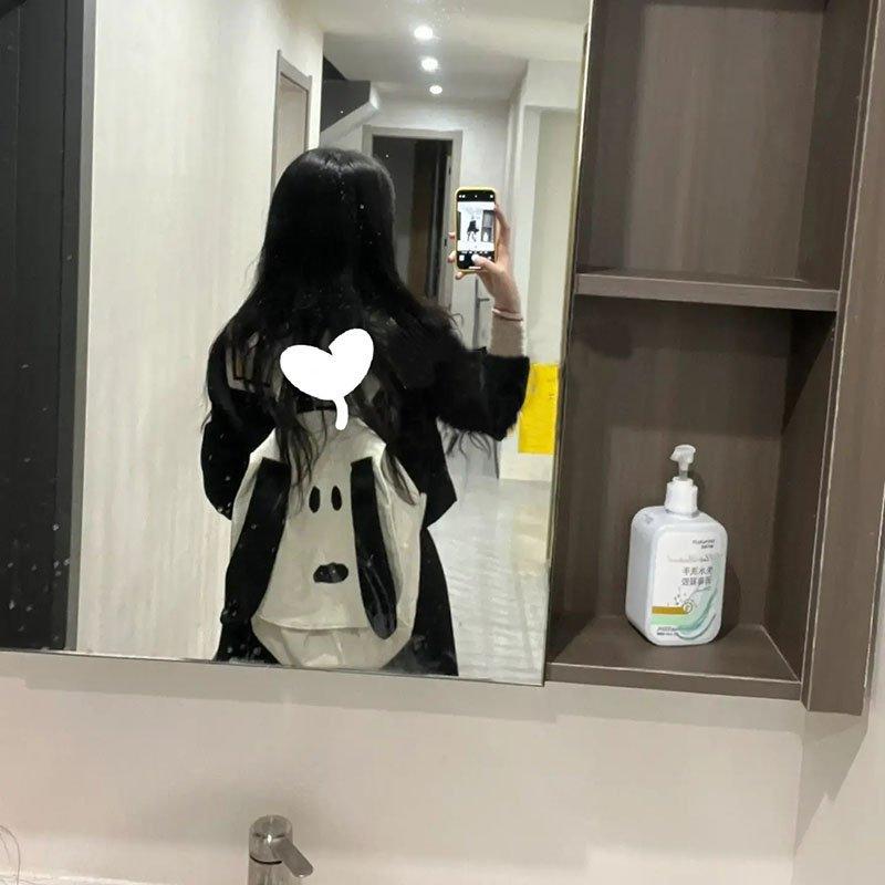 Canvas Backpack Female Cute Puppy Chic Soft Girl Cute Summer Canvas Small Backpack Student Backpack Male
