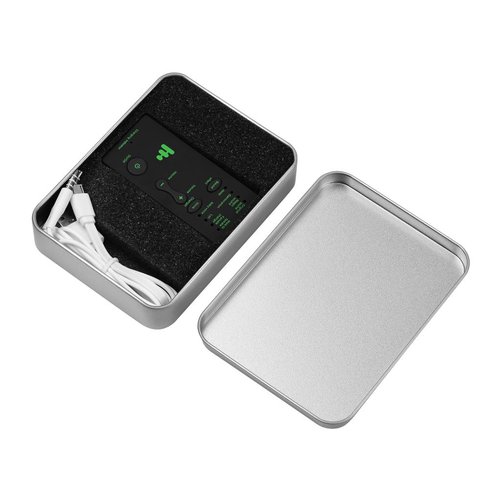 M1 Mini Portable Sound Effects Machine Voice Changer Device Audio Card Sound Changer for Live