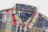 Polo Ralph Lauren Classic Fit Patchwork Madras Check Short Sleeve Size Multi Men's Open-Collar Shirt, XXL, 0104562, [Used]