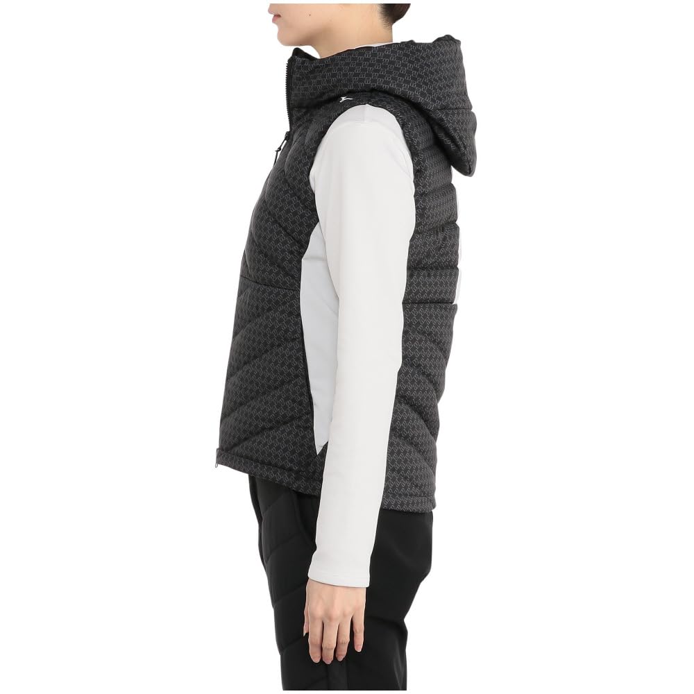 Mizuno Breath Thermo Tech Lining Down Vest with Size M Heat-Generating Material, Women's, Black, (E2MEB702)