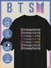Oversized T-shirt with BTS - DYNAMITE Print