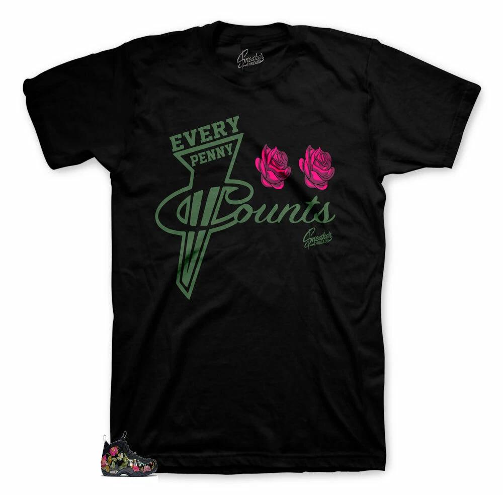 Shirt Match Foamposite Floral Foams - Every Floral Tee 4XL