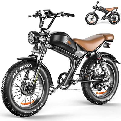 EMOKO C93 1000W Electric Bike with 48V20Ah, 50km/h Top Speed, 20×4.0" Fat Tire E-Bike, Dual Shock Absorbers, Hydraulic Disc Brakes Off-Road E-Bike