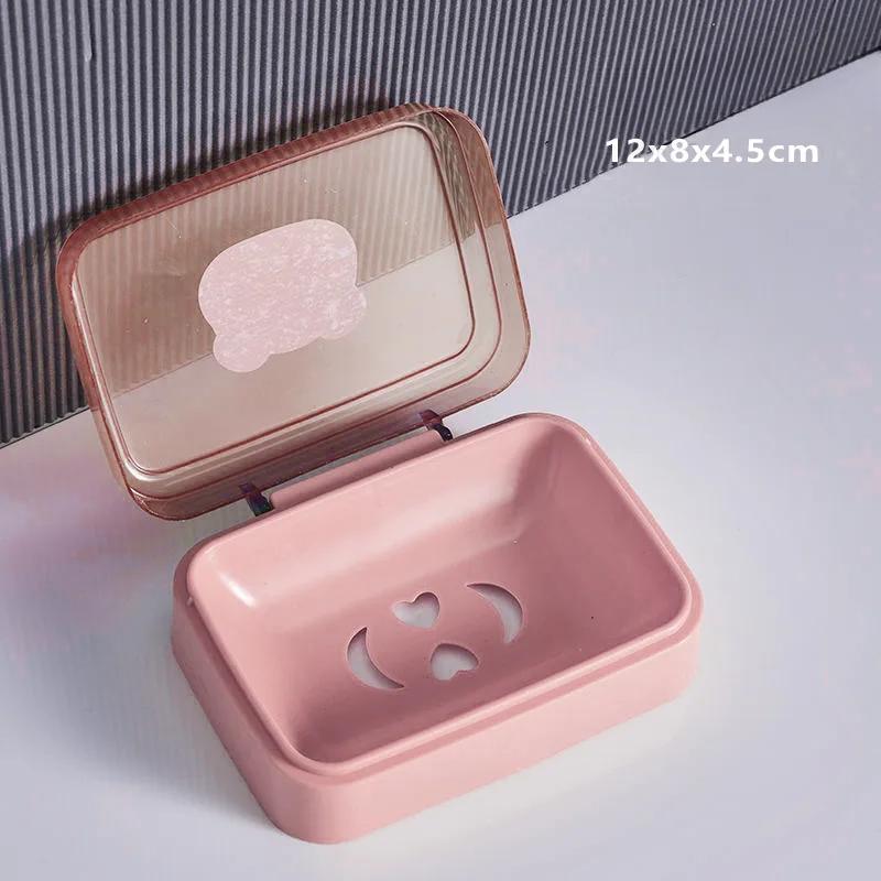 

Transparent Soap Box High-End Bathroom Glacier Patterned Soap Storage Rack For Household Use Soap Box Tray Light Luxury