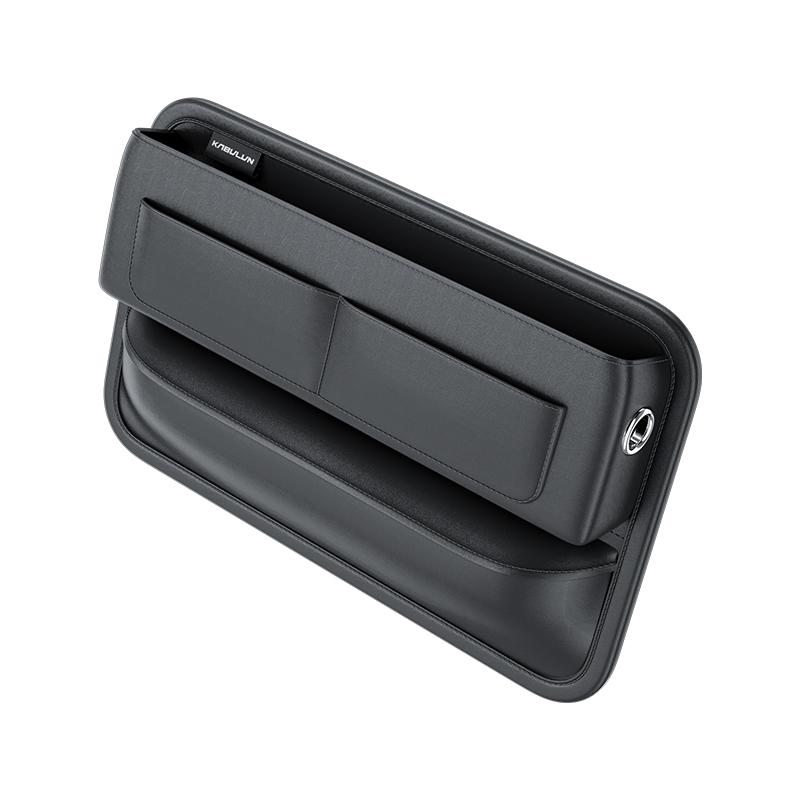 

Car Crevice Central Control Storage Box with Multiple Card Slots Driver and Passenger Storage Bags Creative Texture Car Bag чорний