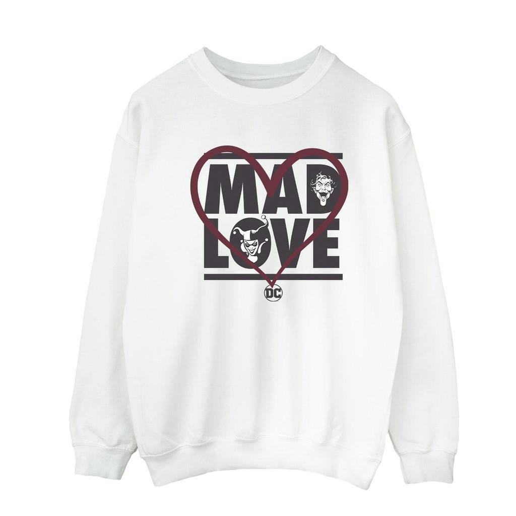 Batman Mens Mad Love The Joker & Harley Quinn Sweatshirt