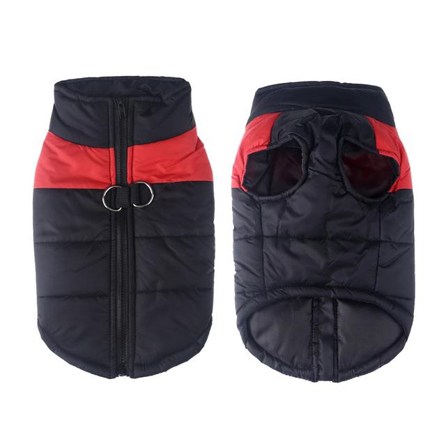 Waterproof Pets Clothes With D-Ring Warm Winter Dog Jacket For Winter Padded Pet Vest Coat For Small Large Dogs Golden Retriever