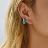 New Fashion Circle Ear Huggie Small Hoop Earrings for Women Cute Candy Color Enamel Round Heart Earrings Party Zircon