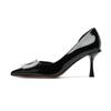 C side empty high heels women's spring new pointed thin heels single shoes women's shallow mouth