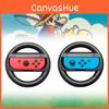 Set 2 Of Nintendo Switch Joy Con Wheel Controllers Gamepad Mario Racing Kart