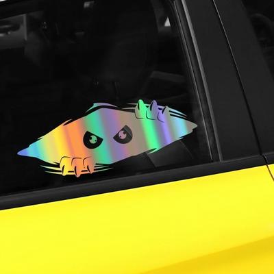 Engrave Creative Eyes Car Sticker Funny Decals Vinyl Waterproof Stickers For Window Side Body Decoration Universal Styling