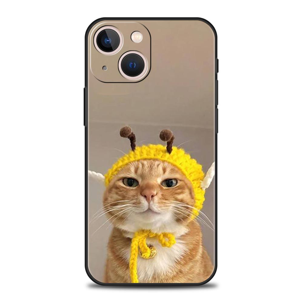 Funny Animal Cat Phone Case For iPhone 17 Air 16 Plus 13 15 14 12 11 Pro MAX 7 8 SE Soft TPU Shockproof Cover Funda