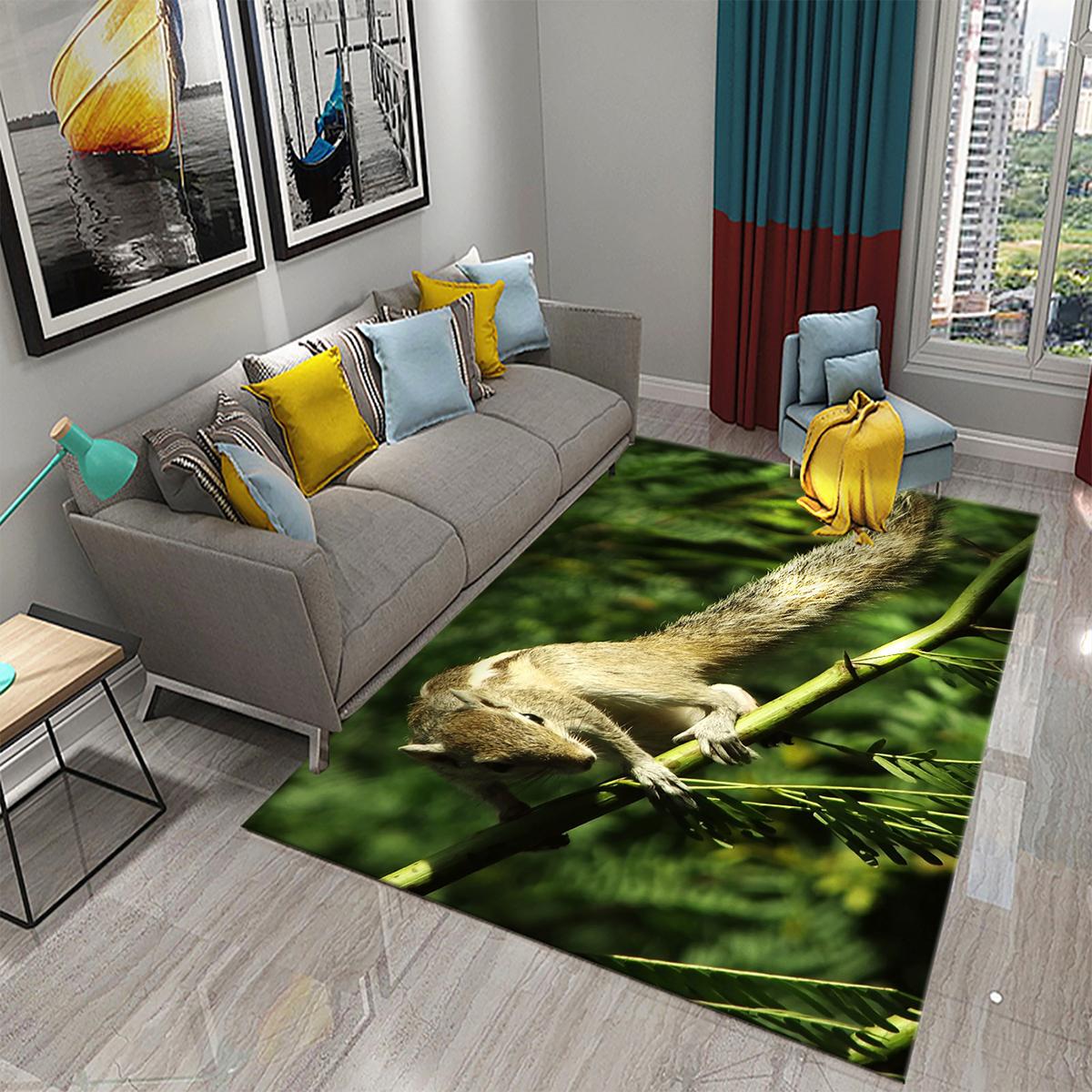 

Ковер для гостиной, детский декоративный ковер для спальни, забавный милый сурок, нескользящий коврик для кухни, ванной комнаты 40x60cm