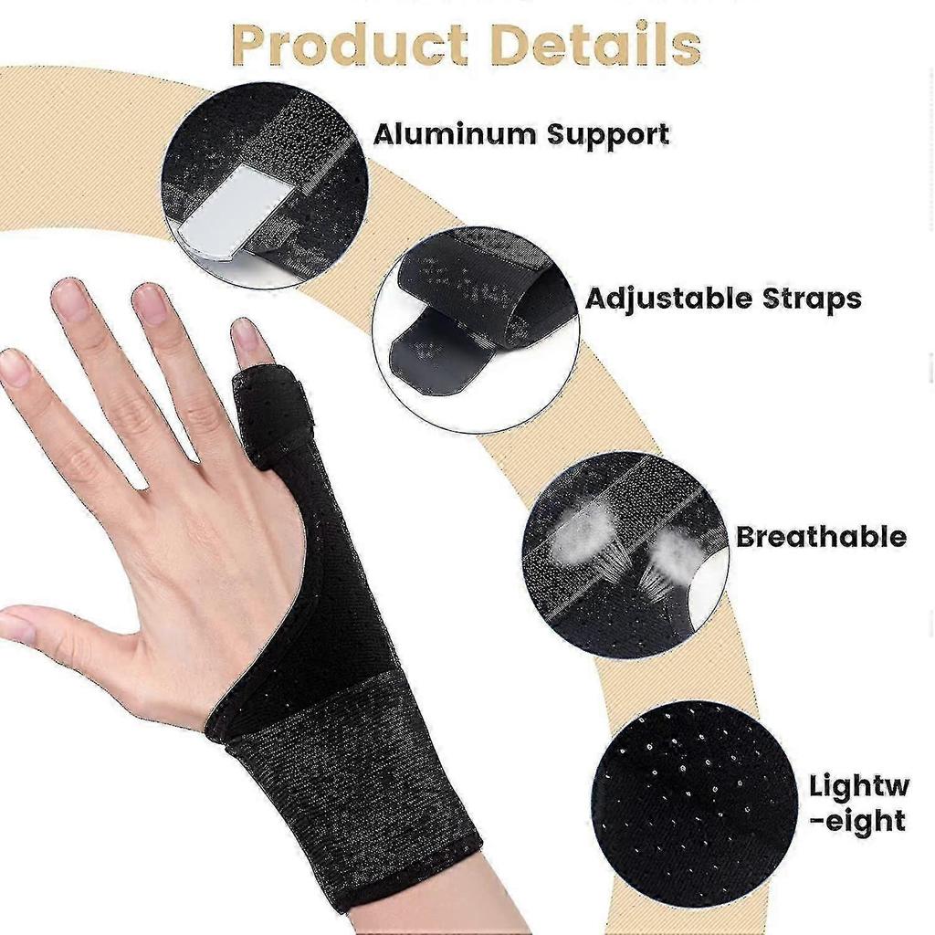 Finger Splint for Pinky and Little Finger Pain Relief, Broken Finger Brace Support, Adjustable Comfortable Splint for Trigger Finger
