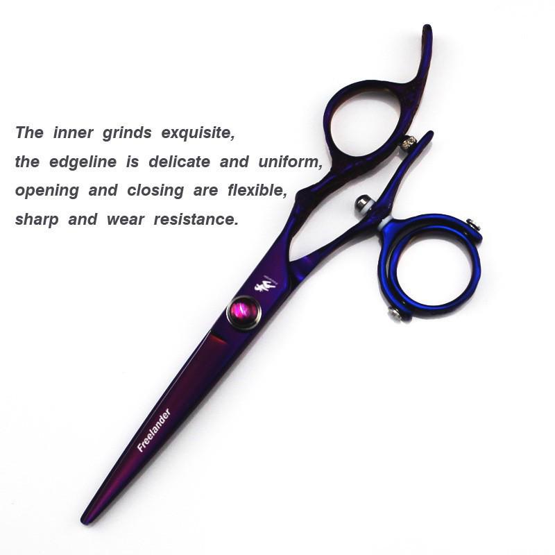 Shen Xingzhe 6.0  Purple Plum Blossom Rotating Handle Shears 6H