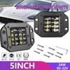 5-Inch Recessed Work Light 24W Wrangler A-pillar Spotlight, Spotlight Super Bright LED Truck Fog Light