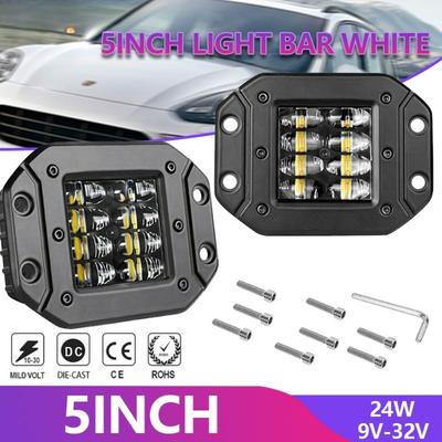 5-Inch Recessed Work Light 24W Wrangler A-pillar Spotlight, Spotlight Super Bright LED Truck Fog Light
