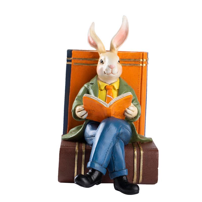 Mr. Rabbit Resin Ornament: Home & Office Decoration