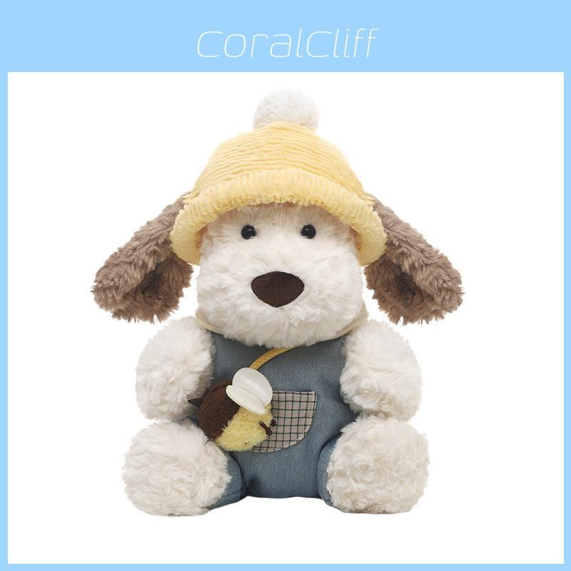 Plush Toy With Long Pile Fabric Cute Dog Shape For Kids And Giftgiving