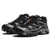 SALOMON XT-6 GORE-TEX Black Silver Unisex Sneakers Footwear-Silver L47450600