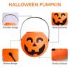 Halloween Pumpkin Candy Bucket Trick or Treat Pail Bag Mini Basket for Party Decor Home Kitchen Holiday Gift Ideas