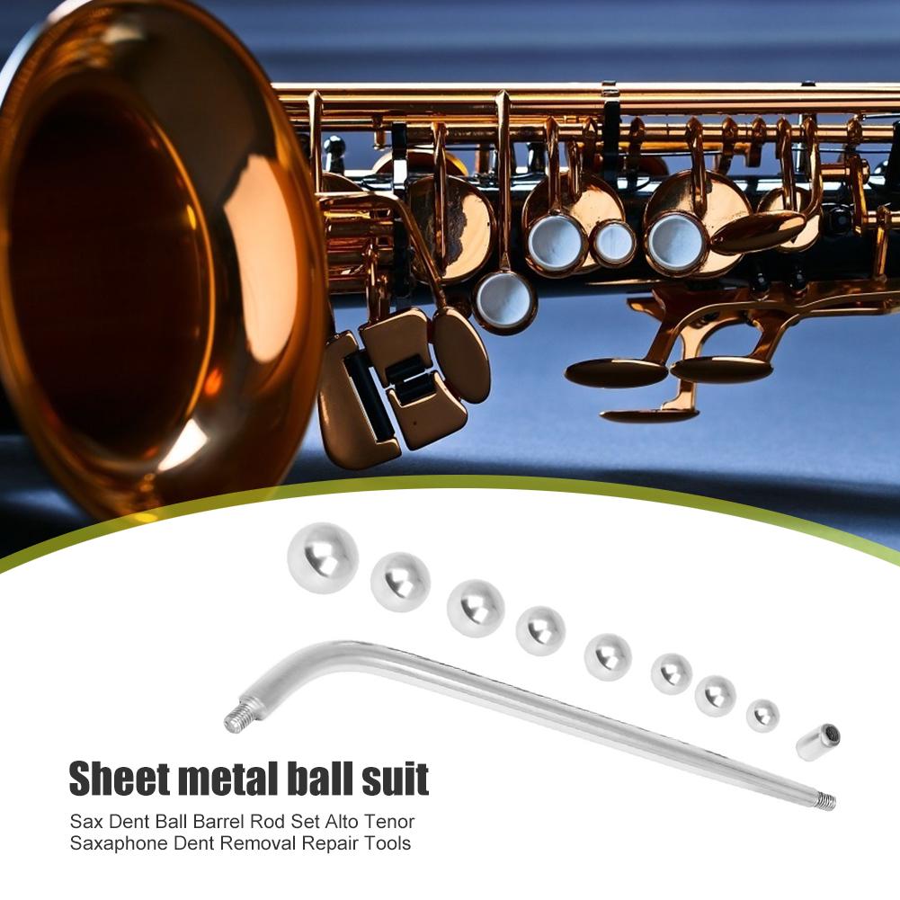 Buy Sax Dent Ball Barrel Rod Set Alto Tenor Saxaphone Dent Removal