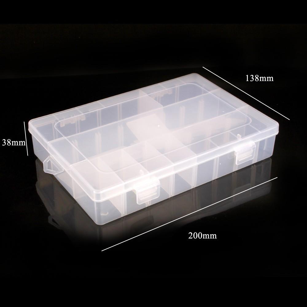 Double Layer Lure & Tackle Box: 5, 10, 15, 24-Grid Options - Plastic Bait & Accessories Storage.