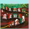 Magnetischer Weihnachtszug Holzpuzzle Spielzeug für Früherziehung und Interessenentwicklung