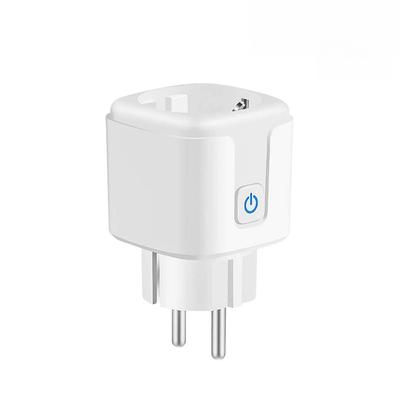 Chytrá zástrčka Wifi zásuvka Eu 16A/20A S monitorováním spotřeby Funkce časovače Ovládání aplikací Tuya Smart Life Funguje s Alexa Google Home