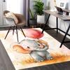 1pc Anime Elephant with Balloon Chair Mat - Office Desk Pad, Non-Slip Carpet for Home Decor, Suitable for All Seasons, Perfect Gift for Anime Lovers.H