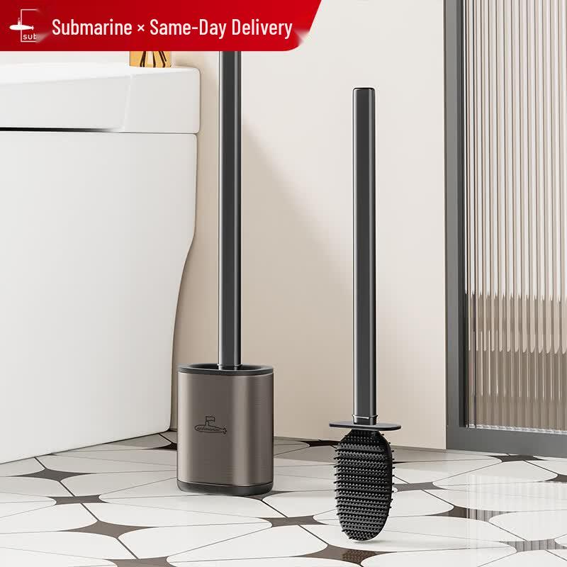 Submarine Wall-Mounted Silicone Toilet Brush