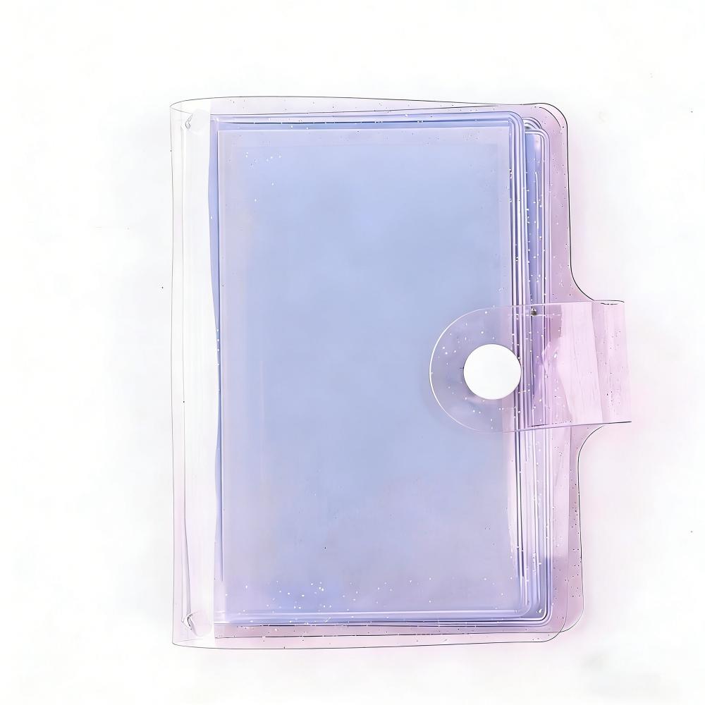 Cute Mini Photo Album Transparent 3-inch Cards Storage Bag Glitter Jelly Color Photography Card Stock Instax Album Card Holder