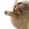Marui Seito Shigaraki Ware Hechimon Teapot, 800ml Capacity, Gray Circle Pattern, Brown, MR-3-4508