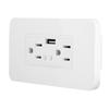 Wifi USB Power Wall Outlet Intelligent Socket Voice Control for Google Home Alexa US 90-125V