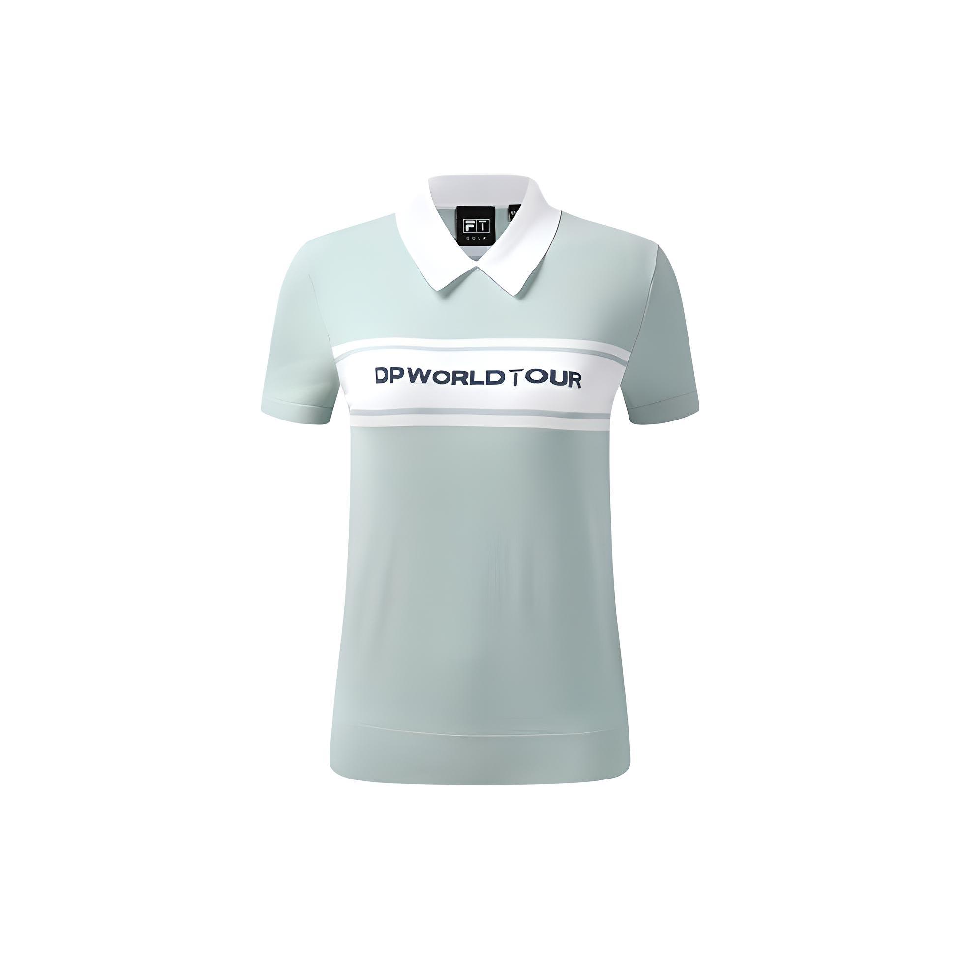 

New FILA Polo Shirt Women s Misty Blue A11W325402F-LB M