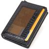 Unisex Tri-fold Automatic Cardholder Made of Genuine Leather with Crocodile Effect CANPELLINI 21930 Black
