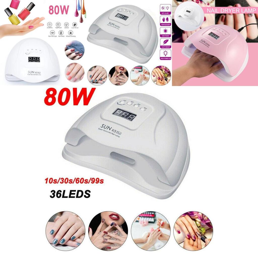 Professional Sun-x5plus 80w Nail Lamp Uv Led Light With Auto Sensor For Gel Curing